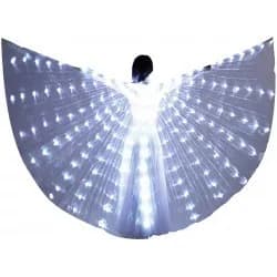 Alas con luces blancas