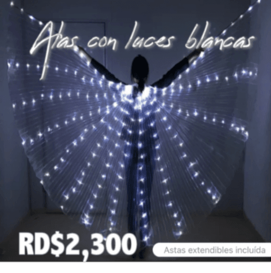 Imagen principal migrada - Alas con luces blancas · 2 de 2