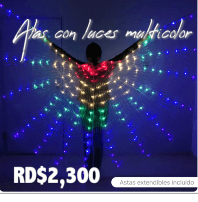 Imagen principal migrada - Alas con luces multicolor · 2 de 2