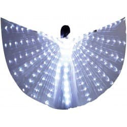 Alas con luces blancas