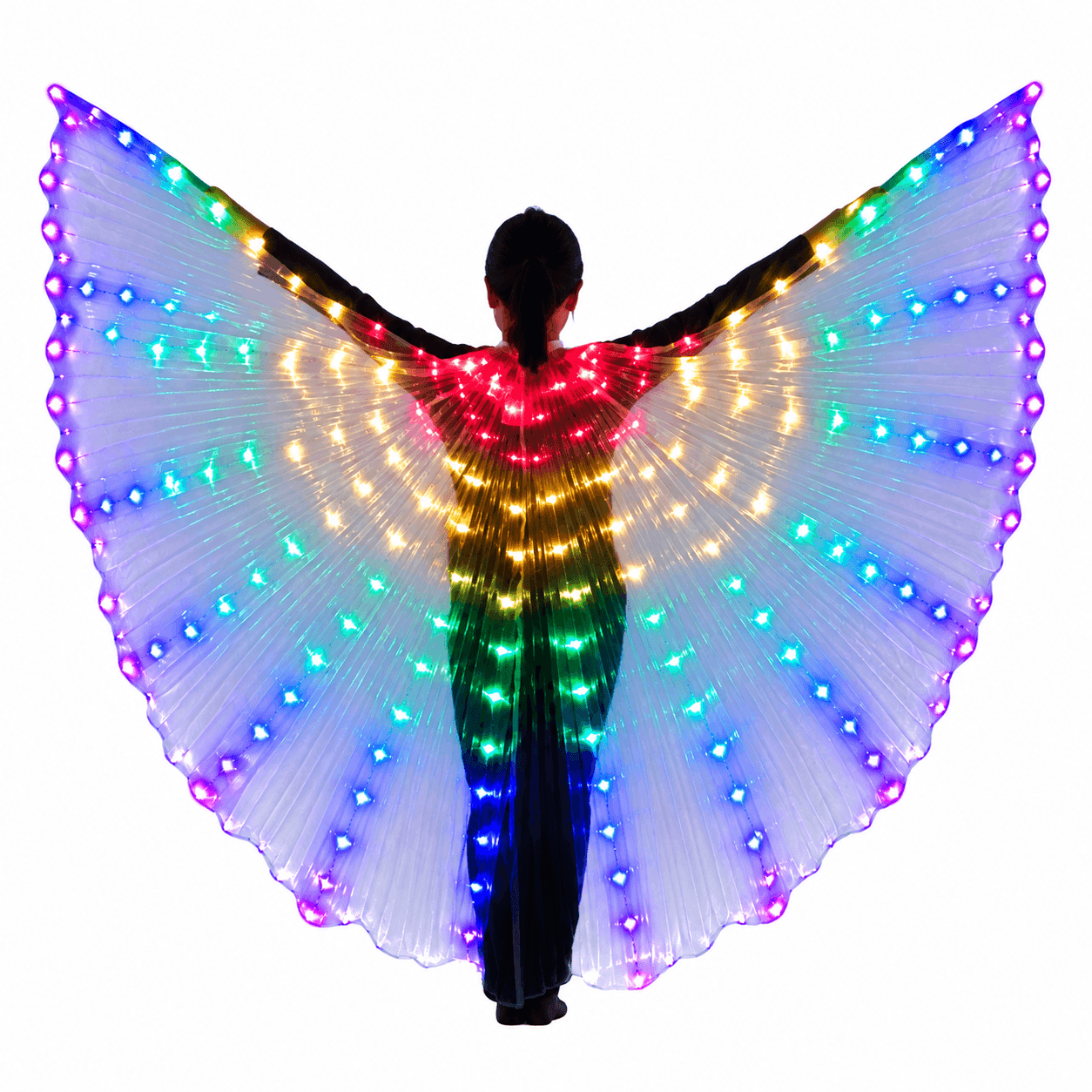 Alas con luces multicolor
