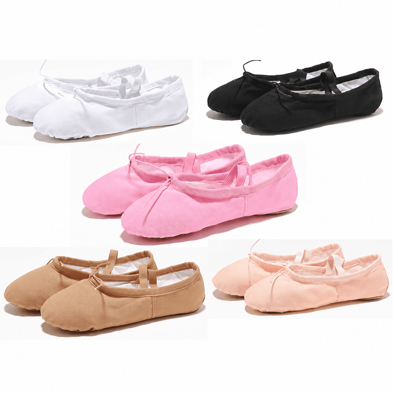Zapatillas de Puntas de tela para danza cristiana en varios colores